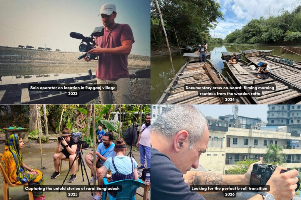 filming in Bangladesh - behind the scenes